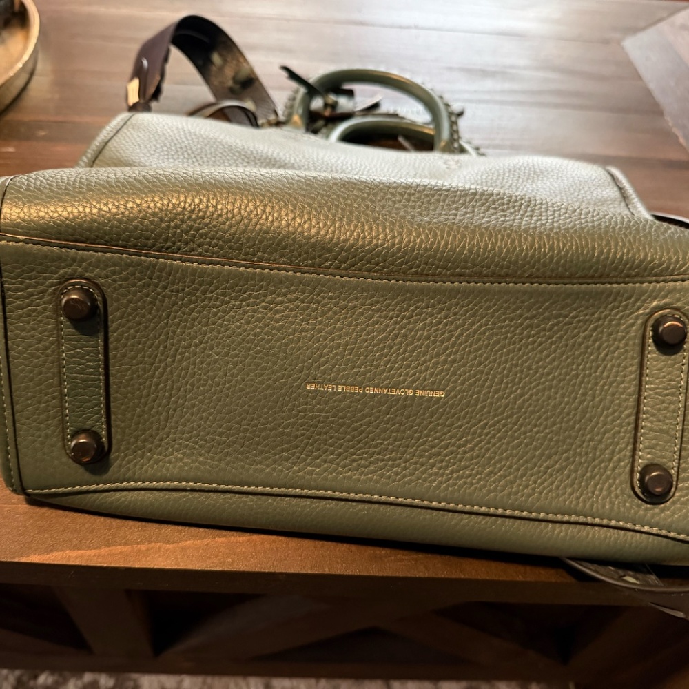 Coach 1941 Rogue 30 With Whipstitch Handle Teal Mixed Leather F58116 - Picture 3 of 15